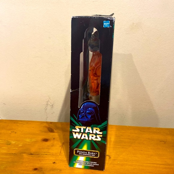 Vintage 1998 Star Wars Fully Poseable Ponda Baba Figure w Removable Arm in Box - Picture 4 of 9